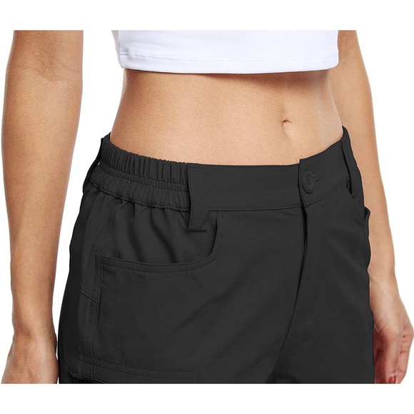 Willit Black Cargo Hiking Shorts Pockets 6” XL NWT - Picture 14 of 15